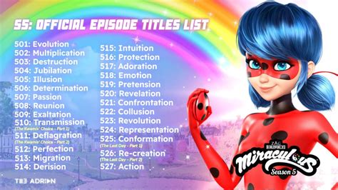 liste épisodes miraculous saison 5|Guide Episodes 